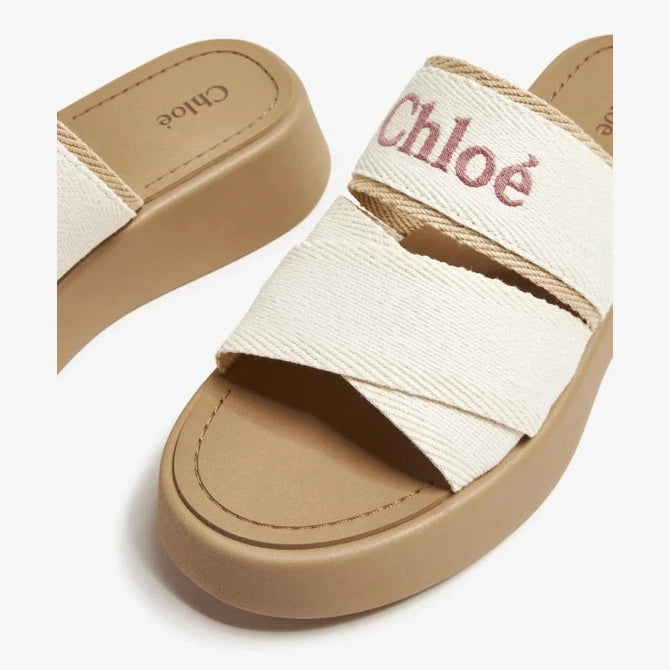 CHLOE SANDALS "beige"