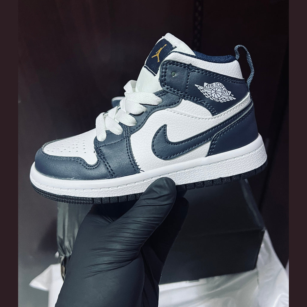 Kids High Og "Navy/White"