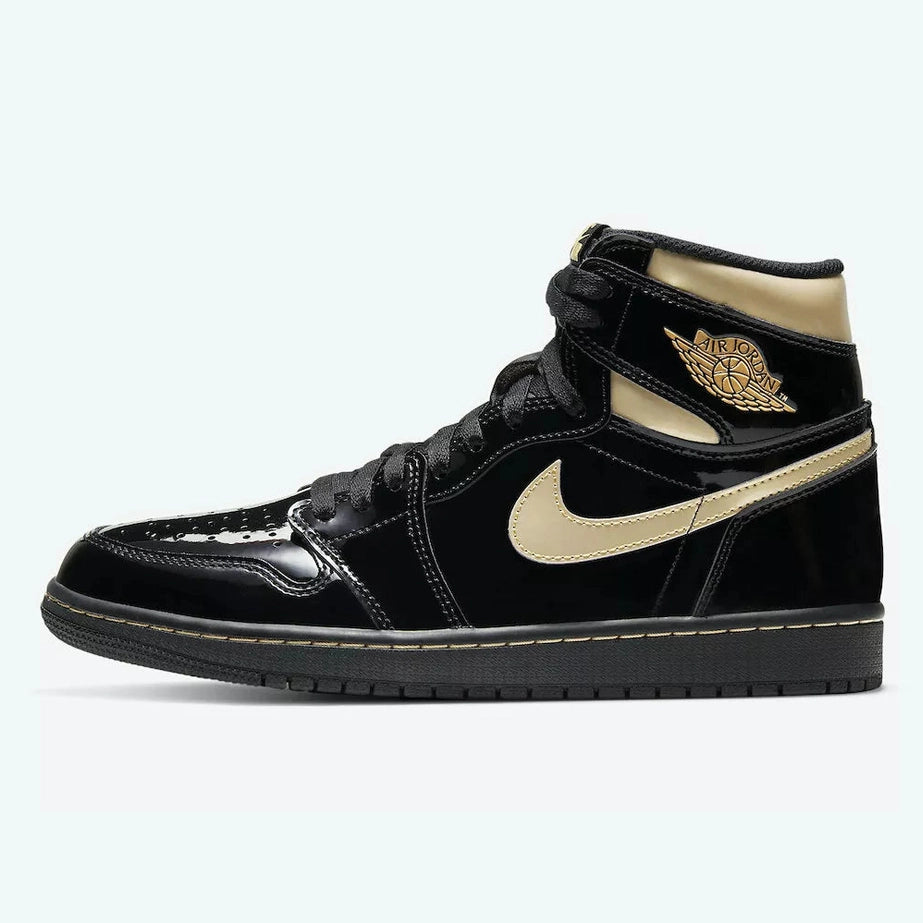 Jordan 1 Retro High  " Black Metallic Gold"