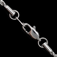 3mm Rope Chain in White Gold Color - RKSCART