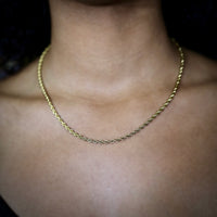 3mm Stainless Steel Gold Rope Chain - RKSCART