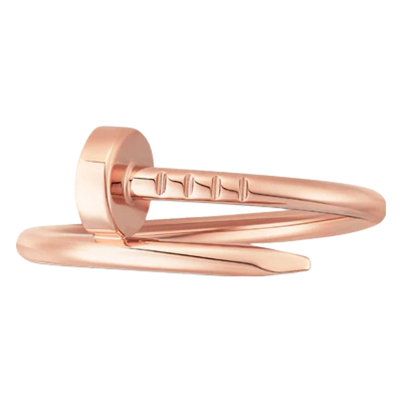 Nail Ring Rose Gold Color Plated