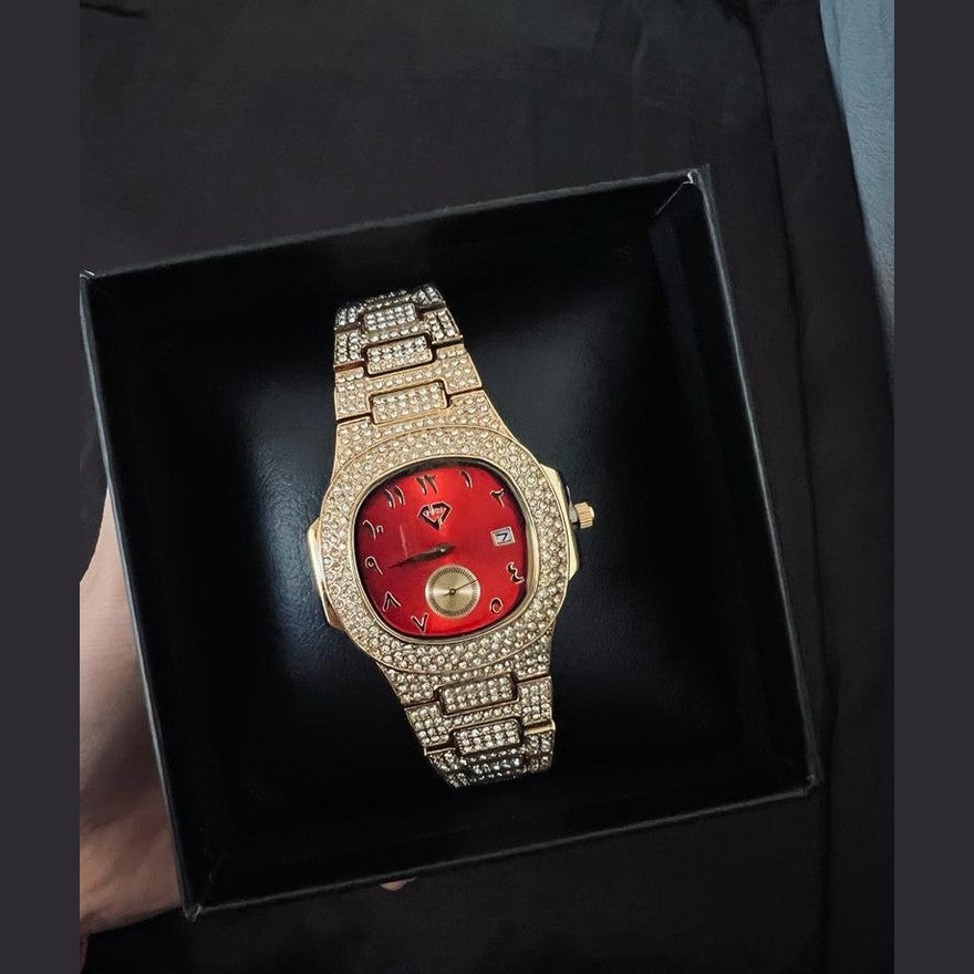 Rks Presidential Watch-Red Dial - RKSCART